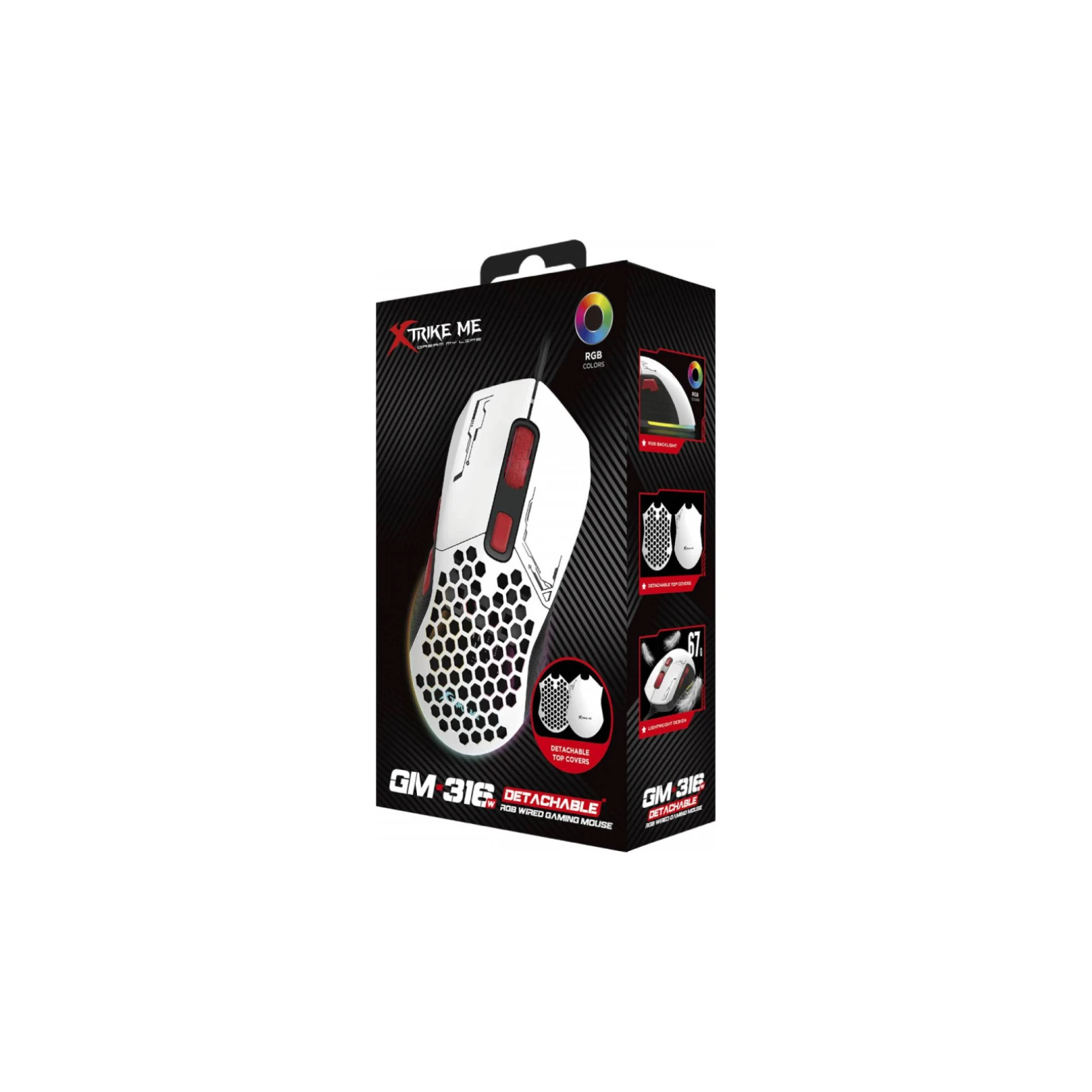 Xtrike ME GM-316W USB RGB White (GM-316W) (UA) Тип: Геймерские, Оригинальный