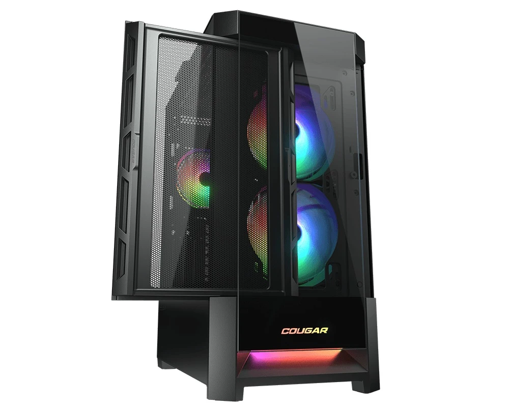 Cougar Duoface RGB Black без БП Типорозмір: Midi Tower; Форм-фактор