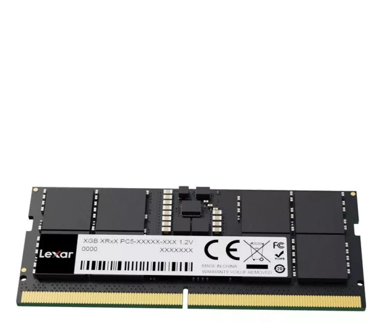 Lexar 16GB (1x16GB) 5600MHz CL46 (LD5S16G56C46ST-BGS) EU Тип пам'яті: DDR5 SODIMM; Загальний