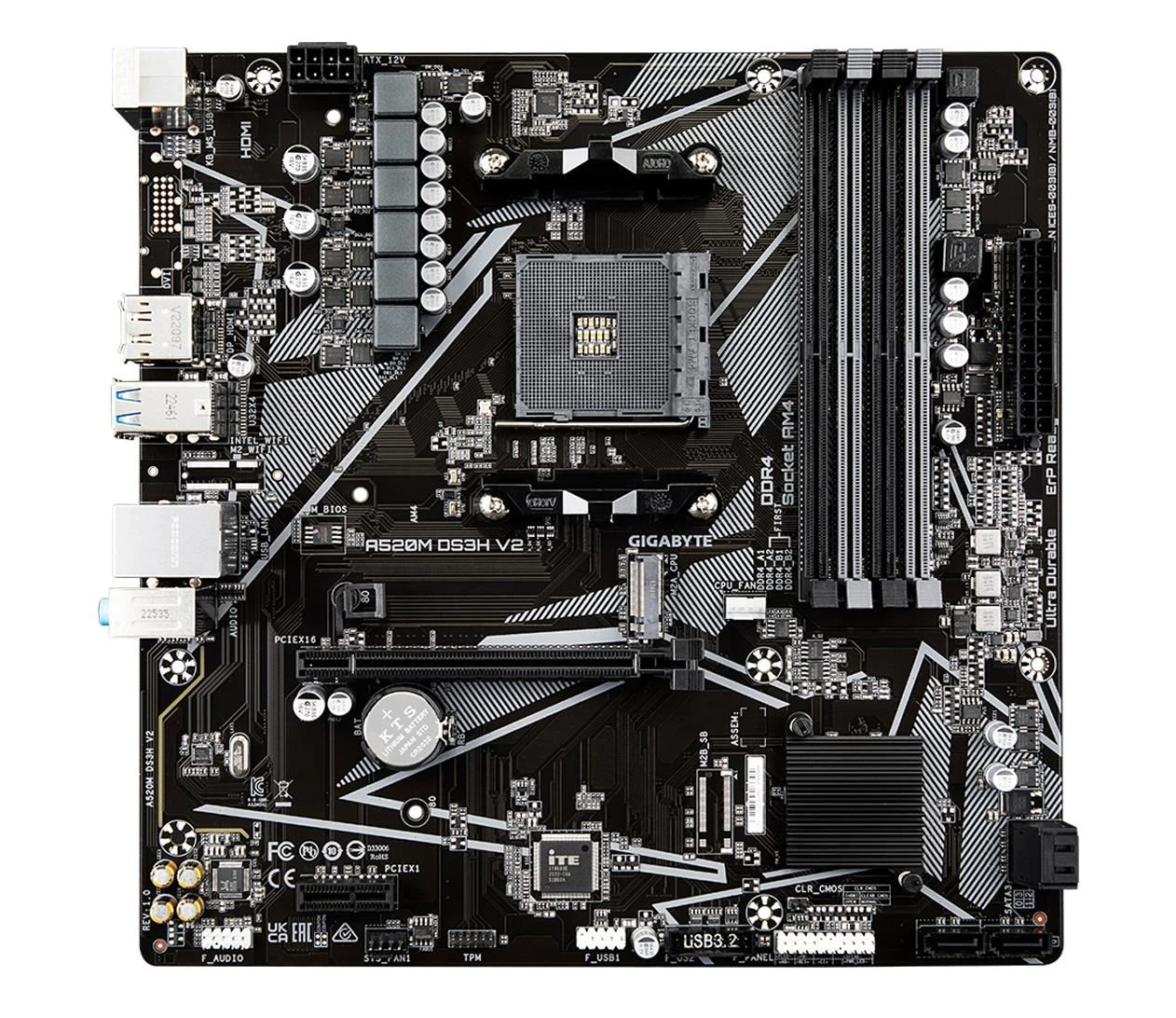 Gigabyte A520M DS3H V2 EU Підтримувані сім'ї процесорів: