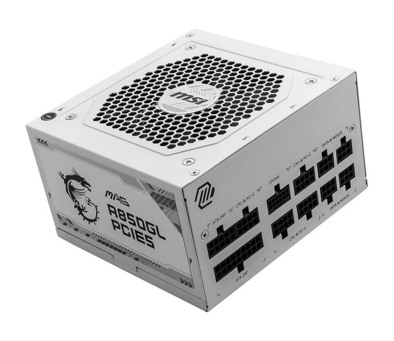 MSI A850GL 850W 80 Plus Gold ATX 3.0 (MAG A850GL PCIE5 WHITE) EU Максимальная мощность, Вт: 850 Вт;