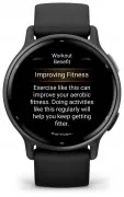 Garmin vivoactive 5 Slate Aluminum Bezel with Black Case and Silicone Band (010-02862-10/50/5A)
