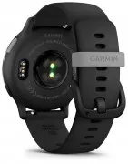 Garmin vivoactive 5 Slate Aluminum Bezel with Black Case and Silicone Band (010-02862-10/50/5A)