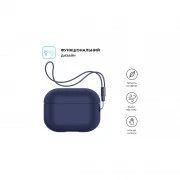 Чохол для навушників Armorstandart Silicone Case with straps для Apple Airpods Pro 2 Dark Blue (ARM68609) (UA)