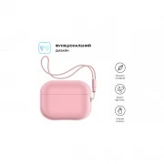 Чохол для навушників Armorstandart Silicone Case with straps для Apple Airpods Pro 2 Pink (ARM68616) (UA)