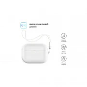 Чохол для навушників Armorstandart Silicone Case with straps для Apple Airpods Pro 2 Transparent (ARM68617) (UA)