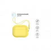 Чохол для навушників Armorstandart Silicone Case with straps для Apple Airpods Pro 2 Yellow (ARM68619) (UA)
