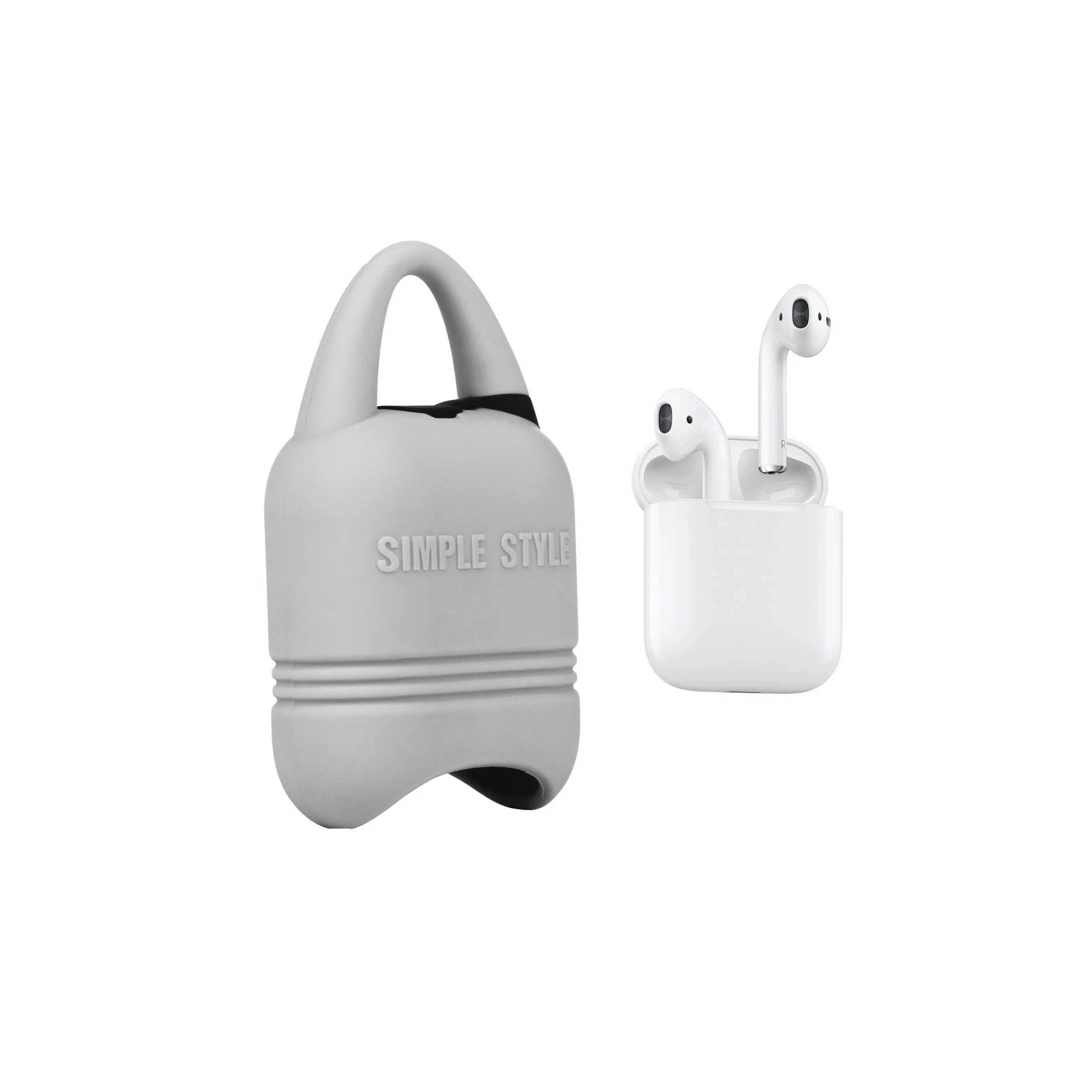 Чохол для навушників Kindon i-Smile для Apple AirPods IPH1430 Gray (702348) (UA) Сумісність Apple AirPods
