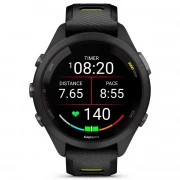 Garmin Forerunner 265S Black Bezel і Case з Black/Amp Yellow Silicone Band (010-02810-53)
