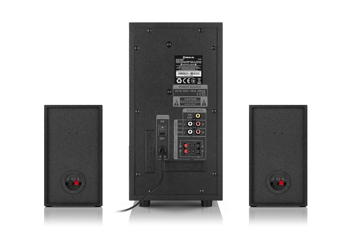 REAL-EL M-555 Black (EL121300013) (UA) Формат акустики: 1.0; Тип: