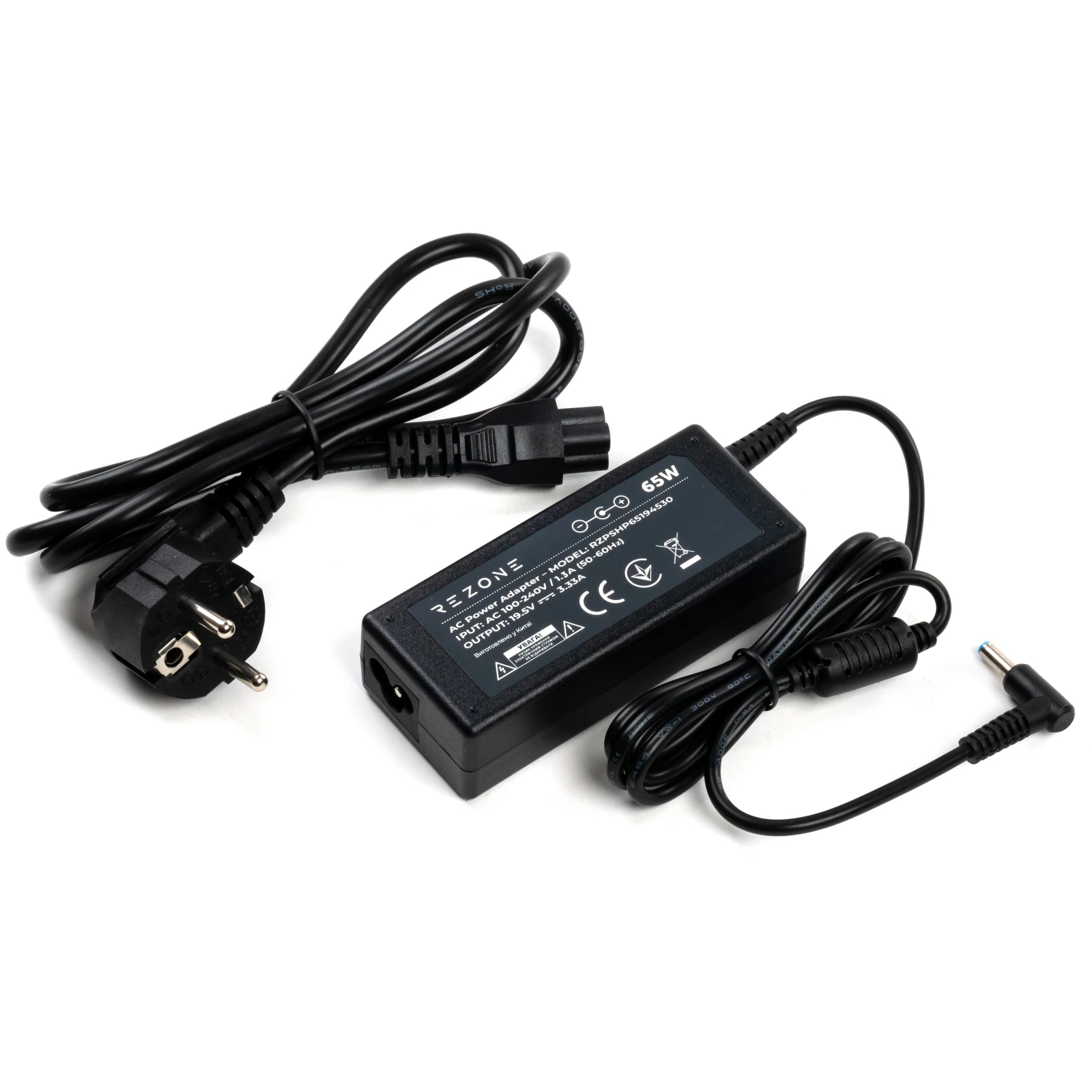 Rezone HP 65W 19.5V 3.33А 4.5*3.0 (RZPSHP65194530) (UA) Вид: лицензионный;
