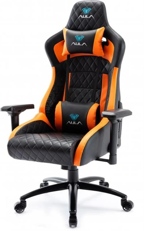 Aula F1031 Gaming Chair Black/Orange (6948391286211) (UA) Тип: крісло; Підстава:
