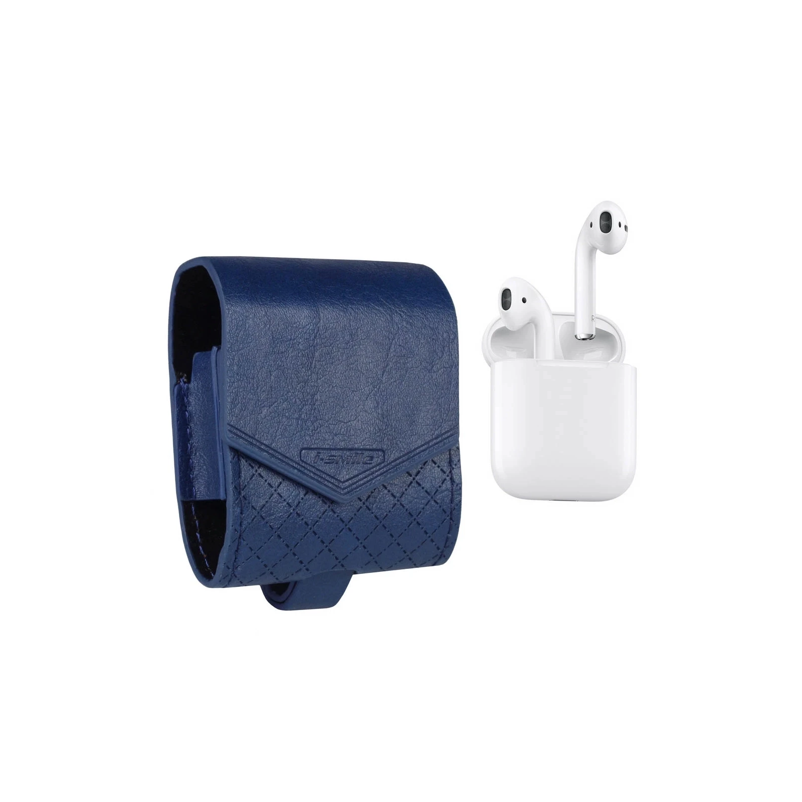 Чехол для наушников Baroque i-Smile для Apple AirPods IPH1436 Blue (702344) (UA) Совместимость Apple AirPods