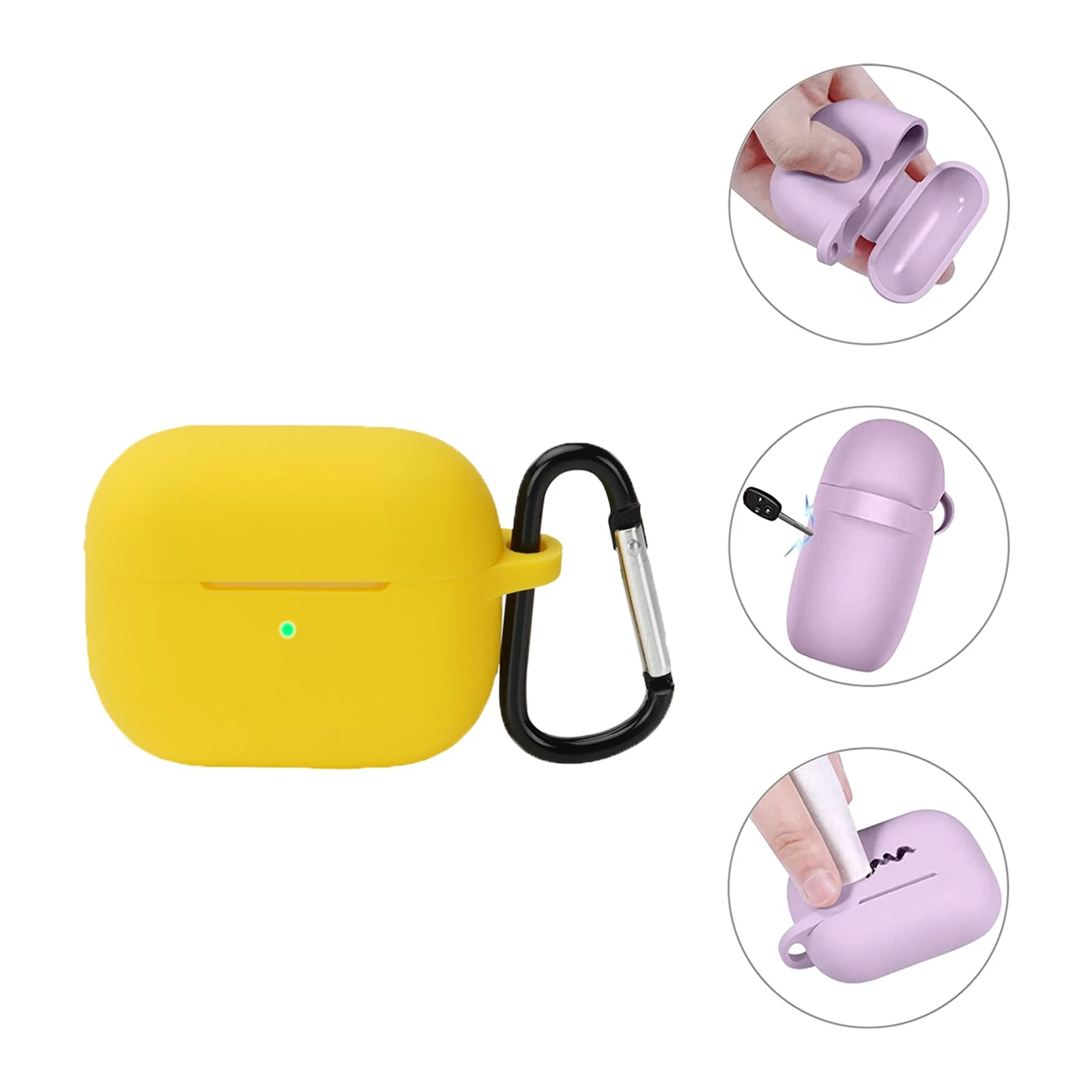 Чехол для наушников BeCover Silicon для Apple AirPods (3nd Gen) Yellow (707233) (UA) Совместимость с брендом: Apple;