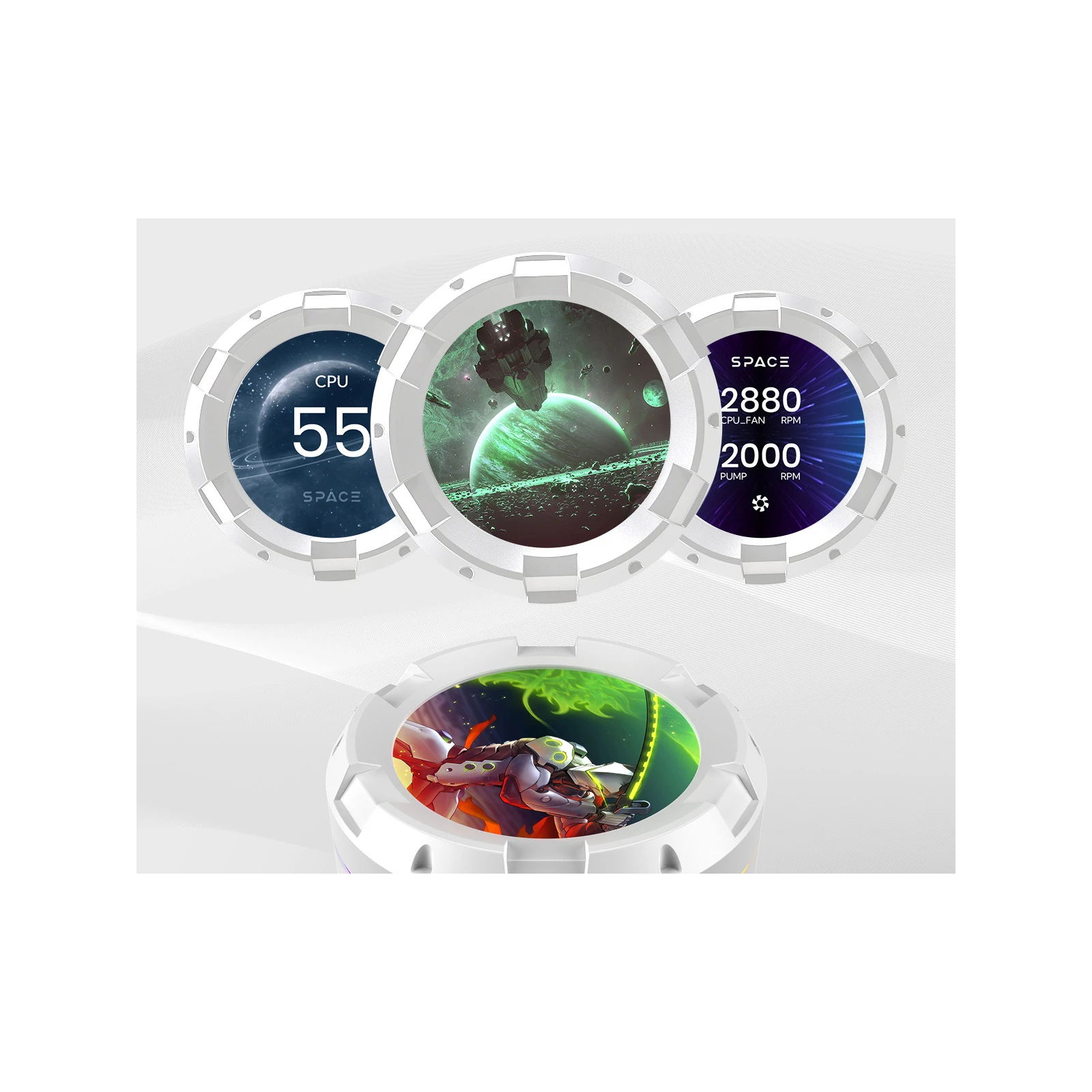 Система водяного охлаждения ID-Cooling SL240 WHITE (UA) Сокет AM5, 1200, 2066, AM4, 1151, 1150, 1155, 1156, 2011