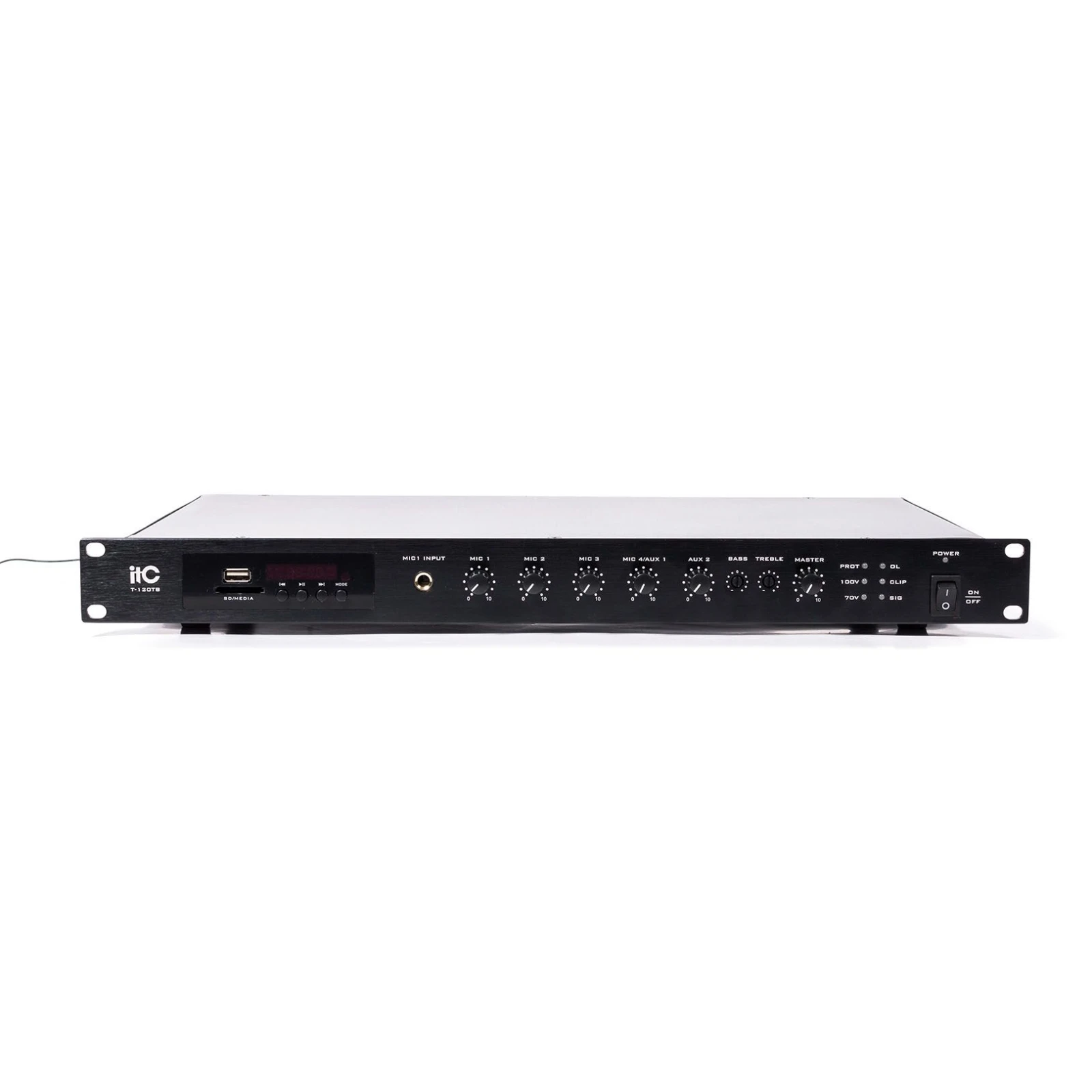 Усилитель ITC 120 Вт з USB/SD/TUNER (T-120TB) (UA)