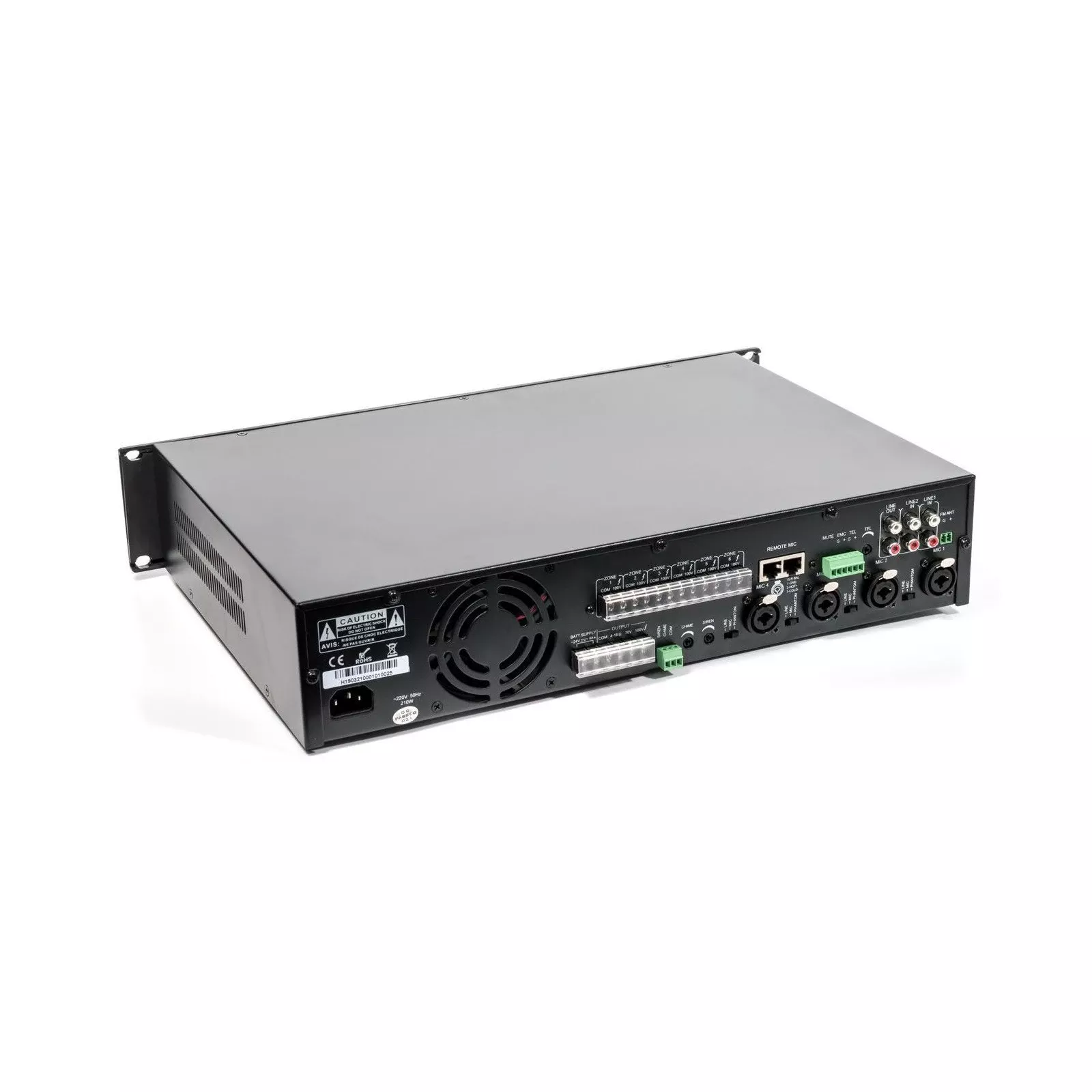 Підсилювач ITC 6 зон 120 Вт (TI-1206S) (UA)