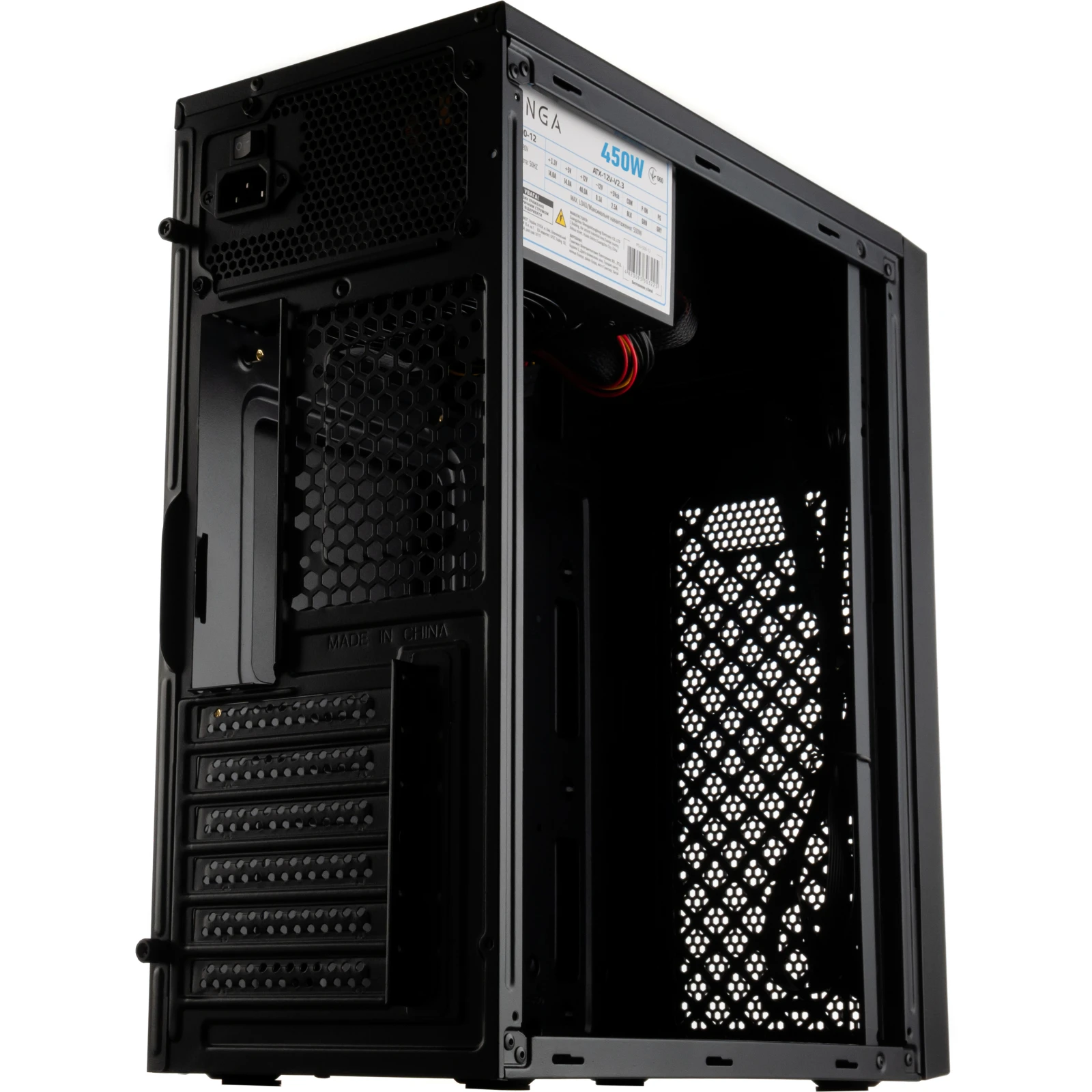 Vinga CS114-450W (UA) Наличие блока питания с блоком питания