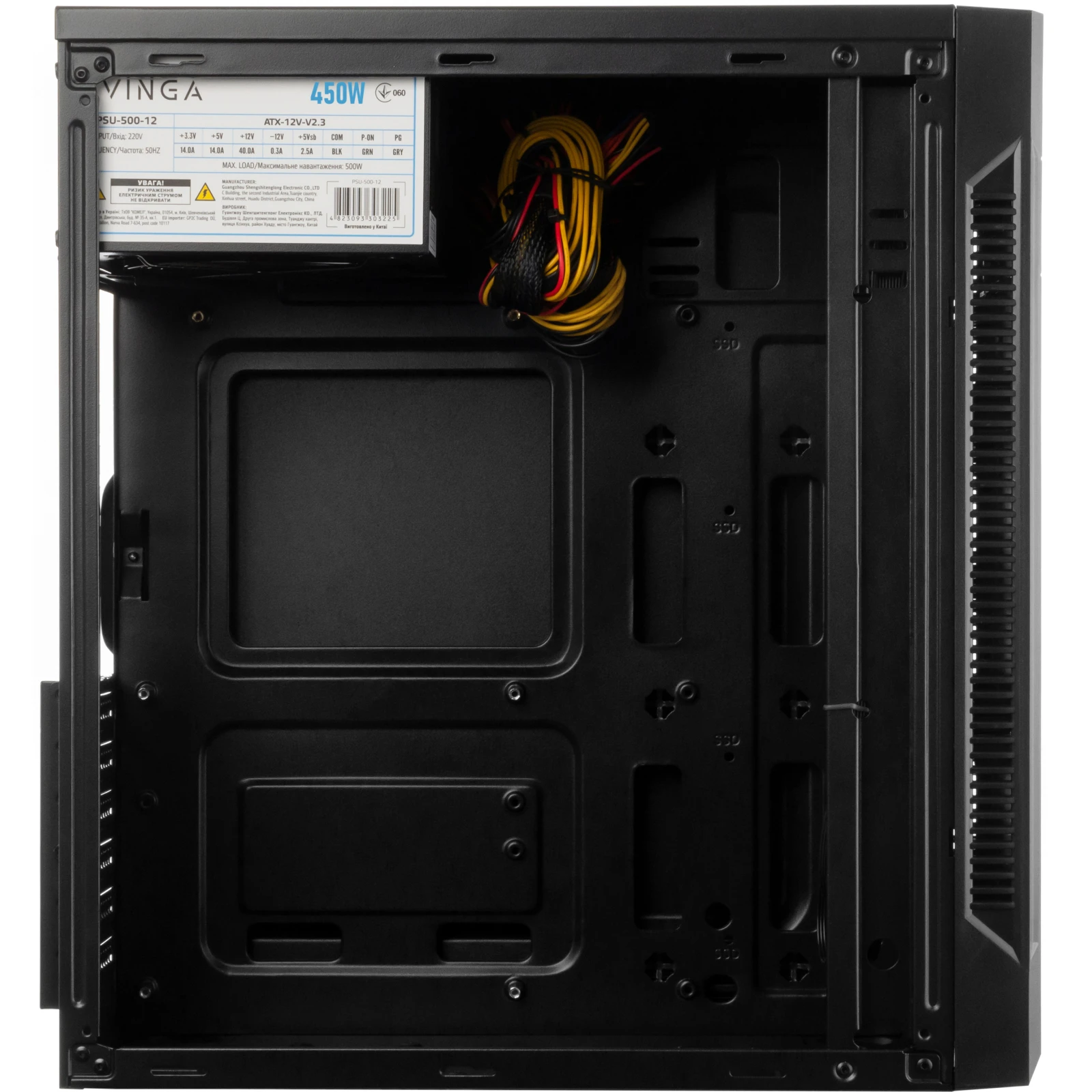 Vinga CS115-450W (UA) Способ установки вертикальный