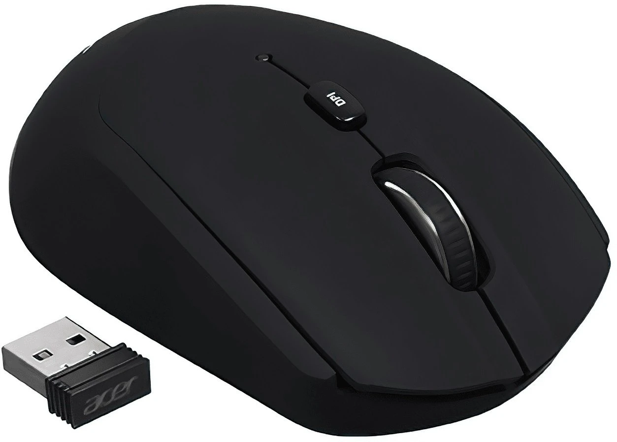 Acer OMR050, WL/BT, чёрный (ZL.MCEEE.02D) (UA) Тип сенсора оптическая