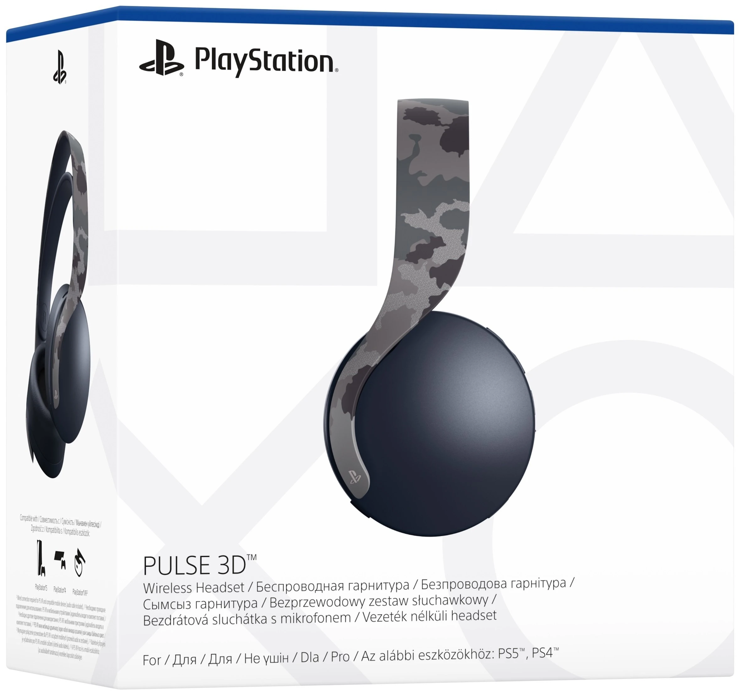 PlayStation Гарнітура PULSE 3D Wireless Headset Grey Camo (9406990) Мікрофон є