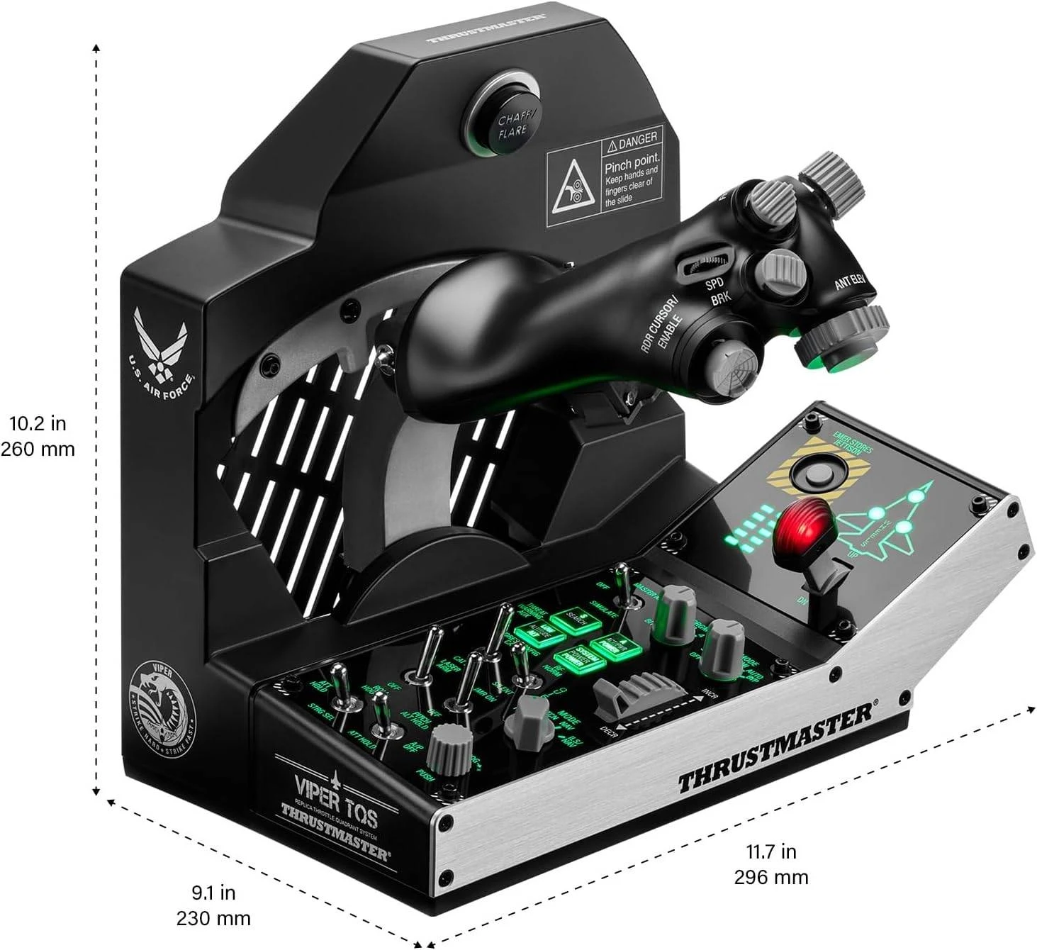 Thrustmaster Важіль керування двигуном для PC Viper TQS Mission Pack (4060254) (UA) Тип пристрою: важіль керування;