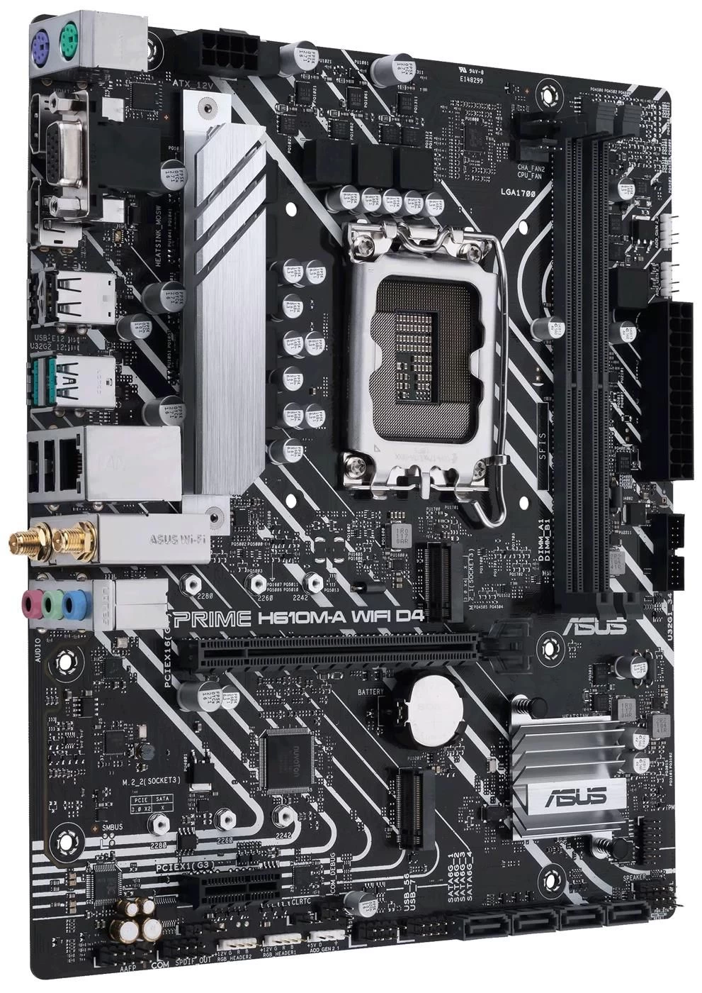 ASUS PRIME H610M-A WIFI DDR4 EU Чіпсет  Intel H610
