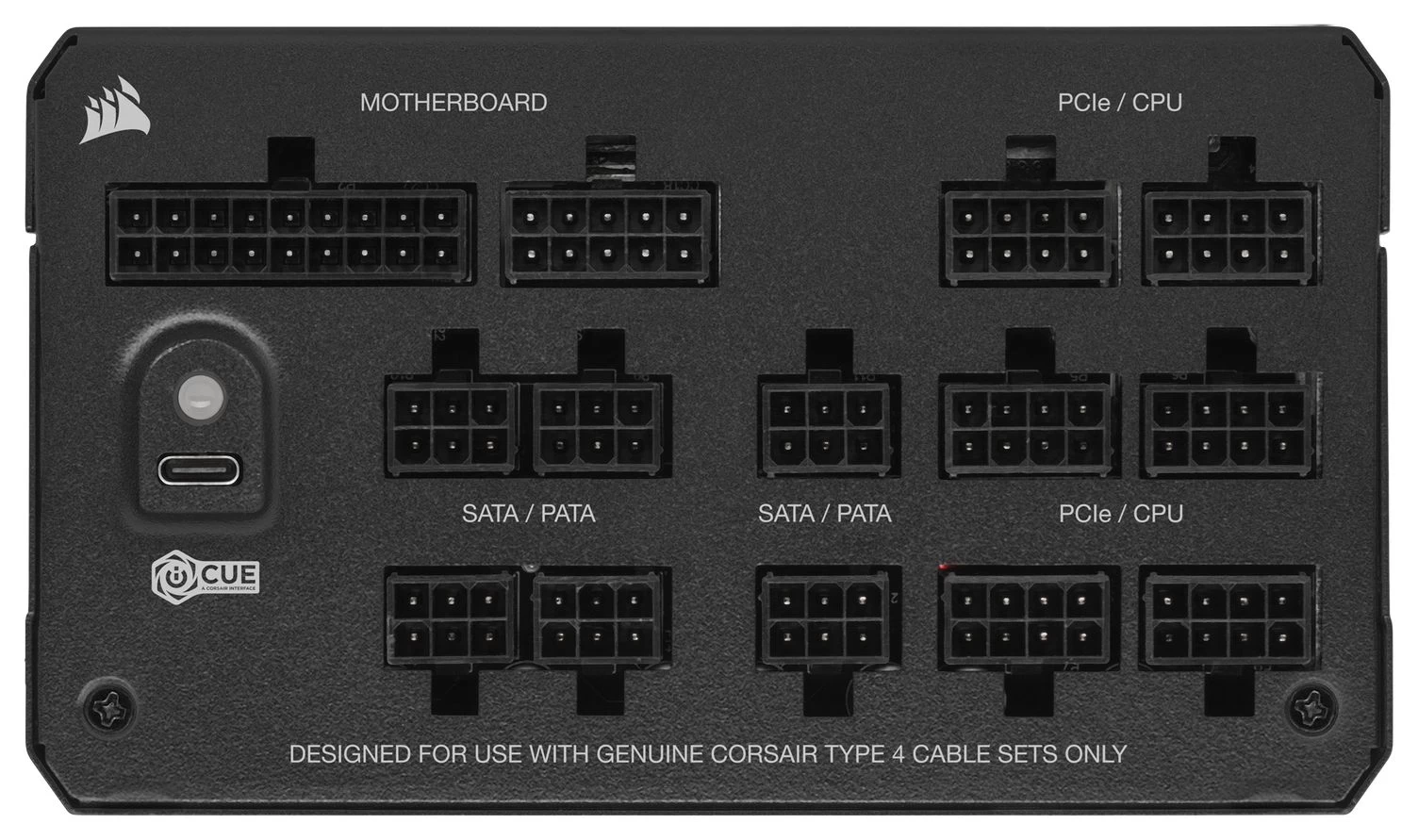 Corsair HX1000i 1000W 80 Plus Platinum (CP-9020259-EU) EU Разъемы  ЦП 4+4 (8) PIN -код - 2 ПК; PCI -E 5.0 12+4 (16) PIN -код - 1 ПК; PCI -E 2.0 6+2 (8) PIN -код - 1 ПК; PCI -E 2,0 6+2 (8) PIN -код - 4 ПК; Molex 4 -pin - 8 шт; SATA - 8 шт; EPS12V 20+4 (24) PIN - 1 ПК; USB -C - 1 ПК.