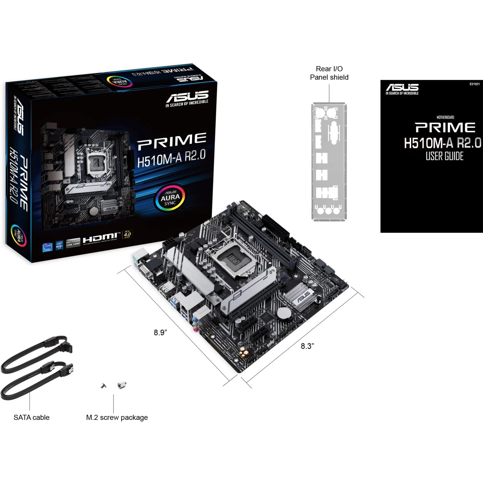 ASUS PRIME H510M-A R2.0 (UA) Призначення: звичайна; Сокет: 1200;