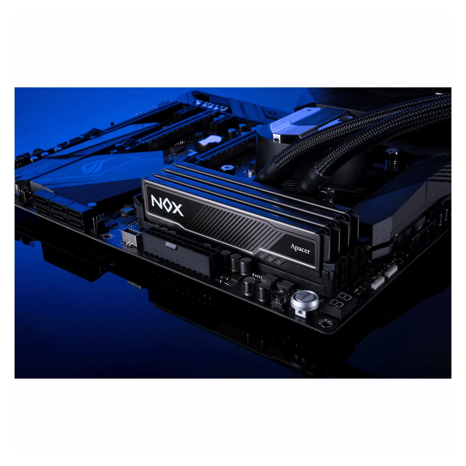 DDR4 16GB (2x8GB) 3200 MHz NOX Apacer (AH4U16G32C28YMBAA-2) (UA) Тип пам'яті: DDR4; Об'єм пам'яті: 16