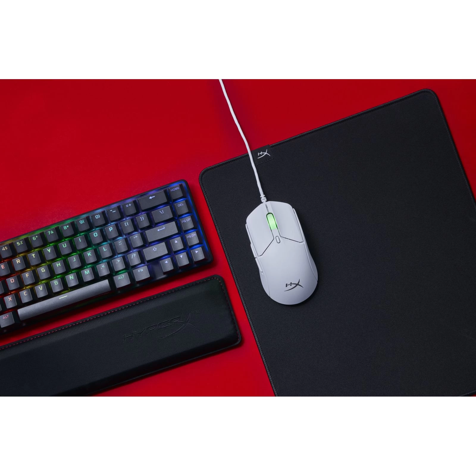 HyperX Pulsefire Haste 2 USB White (6N0A8AA) (UA) Тип: Геймерські; Призначення: