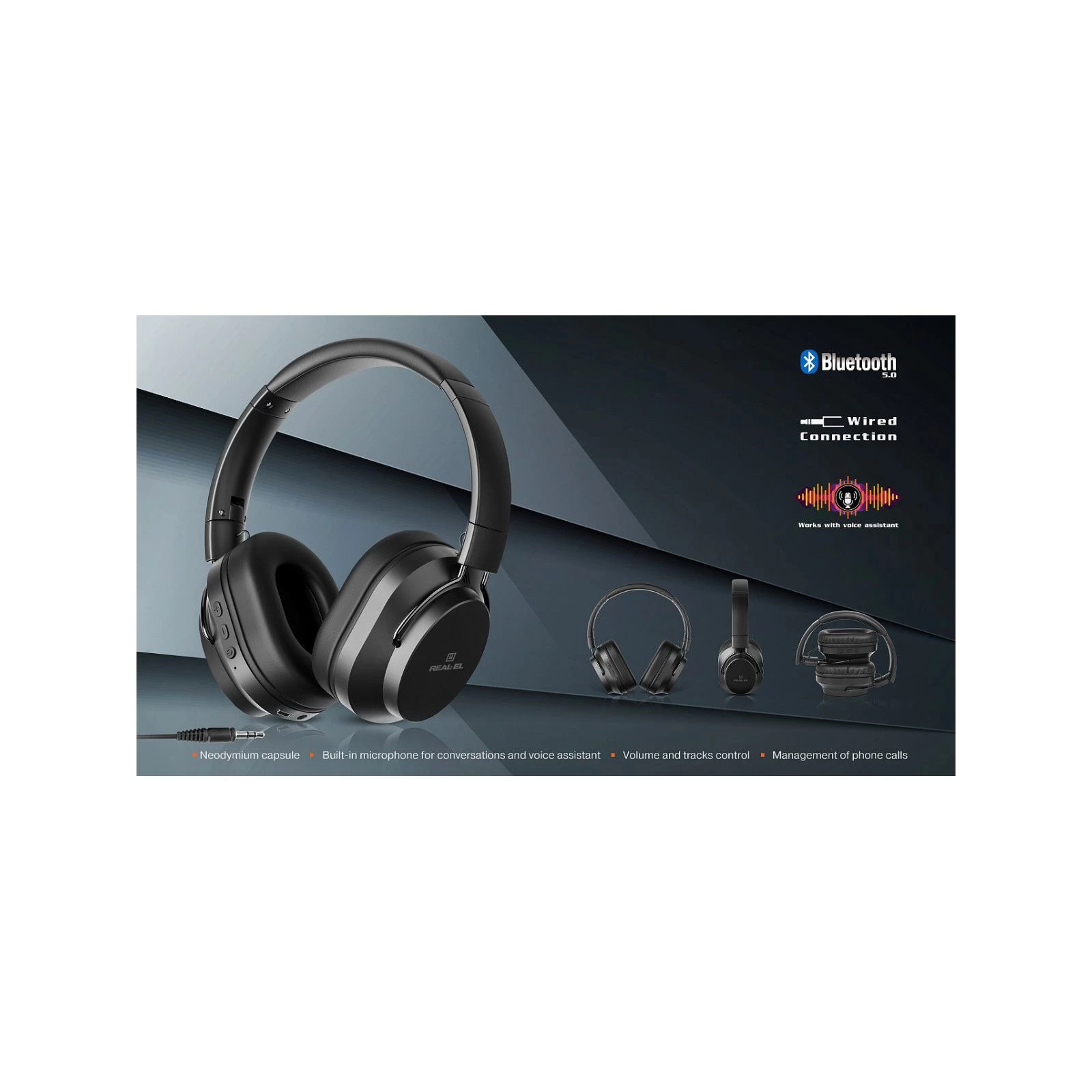 REAL-EL GD-860 Black (UA) Назначение: для телефона, для