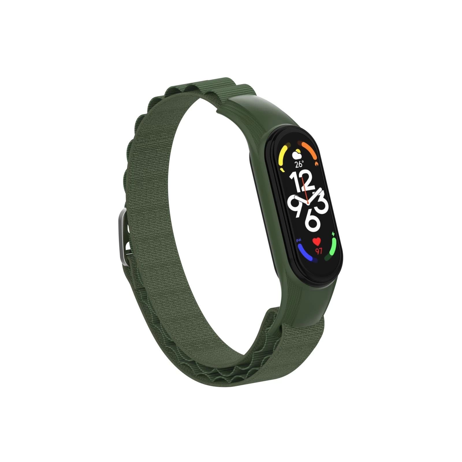 Ремешок для фитнес браслета Armorstandart AlpinaStyle Band для Xiaomi Mi Band 7/6/5/4 Green (ARM64988) (UA)