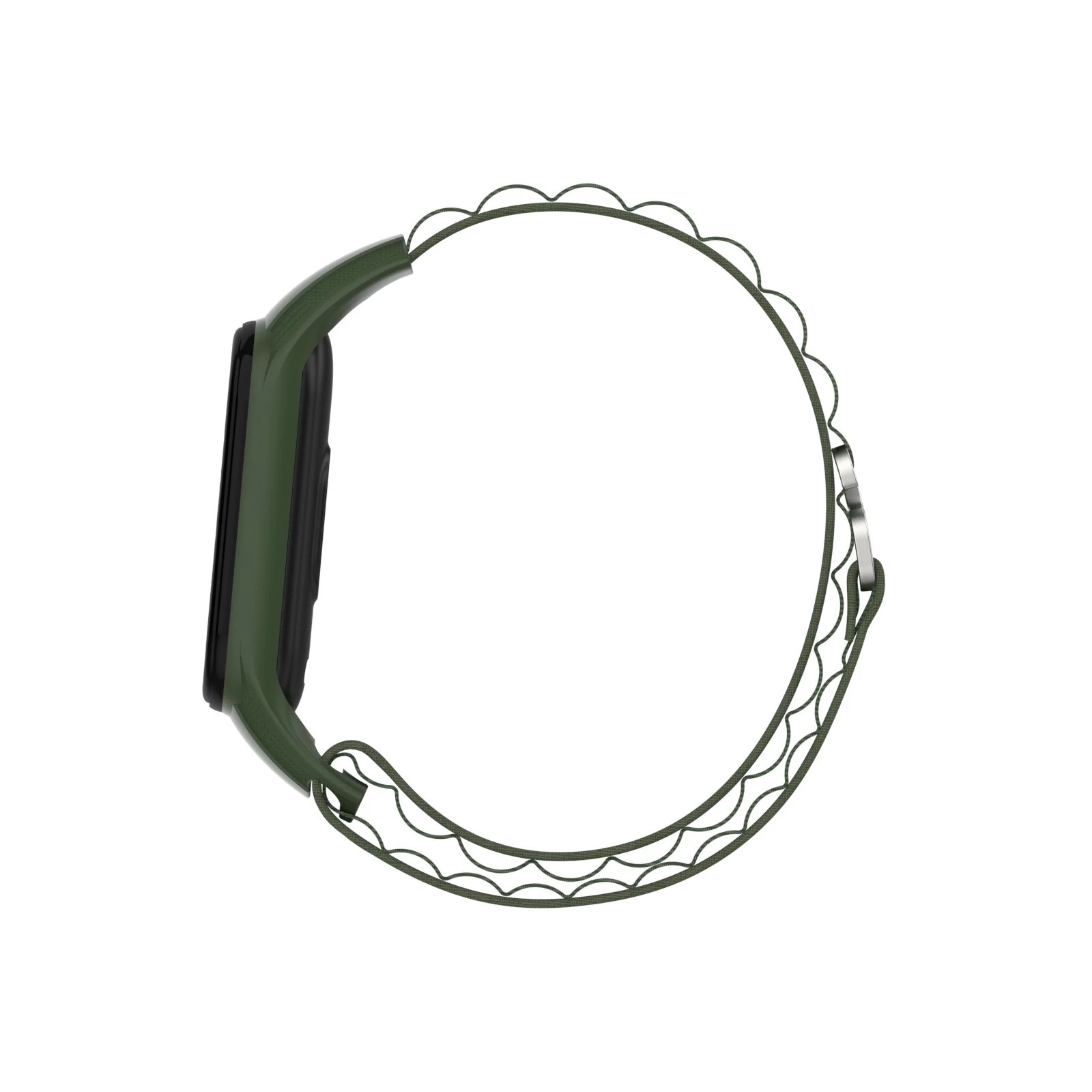 Ремешок для фитнес браслета Armorstandart AlpinaStyle Band для Xiaomi Mi Band 7/6/5/4 Green (ARM64988) (UA) Цвет темно-зеленый