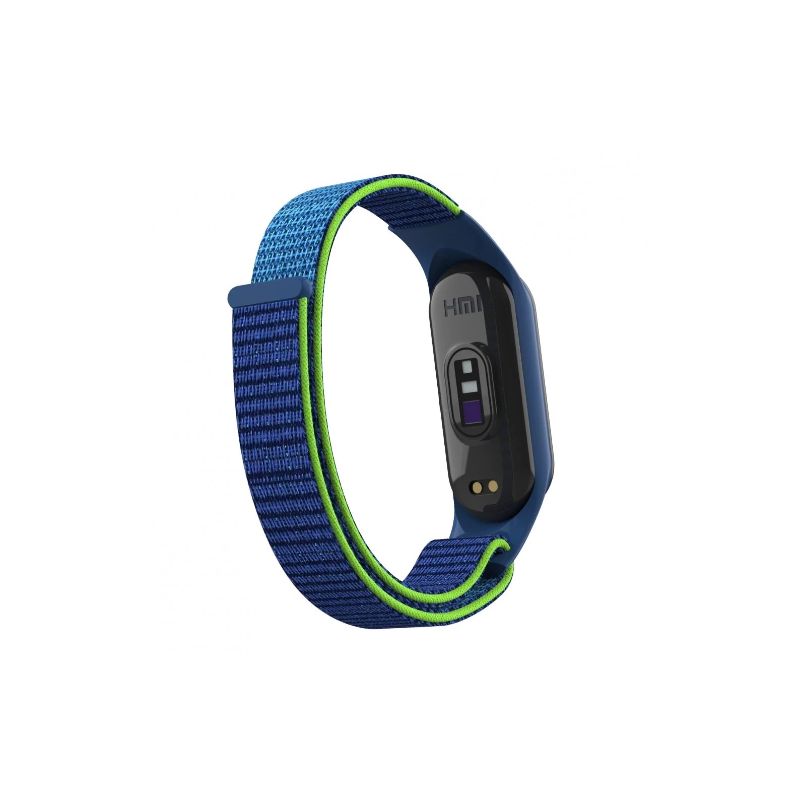 Ремешок для фитнес браслета Armorstandart нейлоновый для Xiaomi Mi Band 7/6/5/4 Blue/Green (ARM67844) (UA) Совместимость: Xiaomi Mi Band 4, Xiaomi Mi