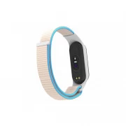 Ремінець для фітнес браслета Armorstandart нейлоновий для Xiaomi Mi Band 7/6/5/4 White/Red (ARM67846) (UA)