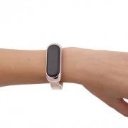 Ремінець для фітнес браслета BeCover Metal для Xiaomi Mi Smart Band 5 Rose Gold (705149) (UA)