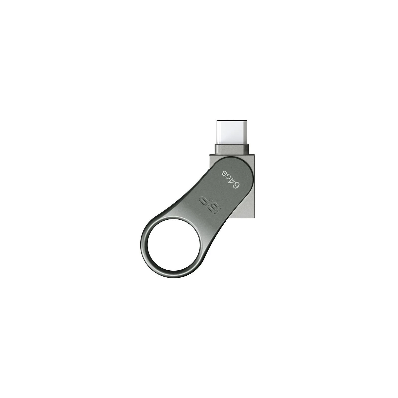 Silicon Power 128 GB DriveMobile C80 USB 3.1 + Type-C Silver (SP128GBUC3C80V1S) (UA) Интерфейс USB 3.0, USB Type-C