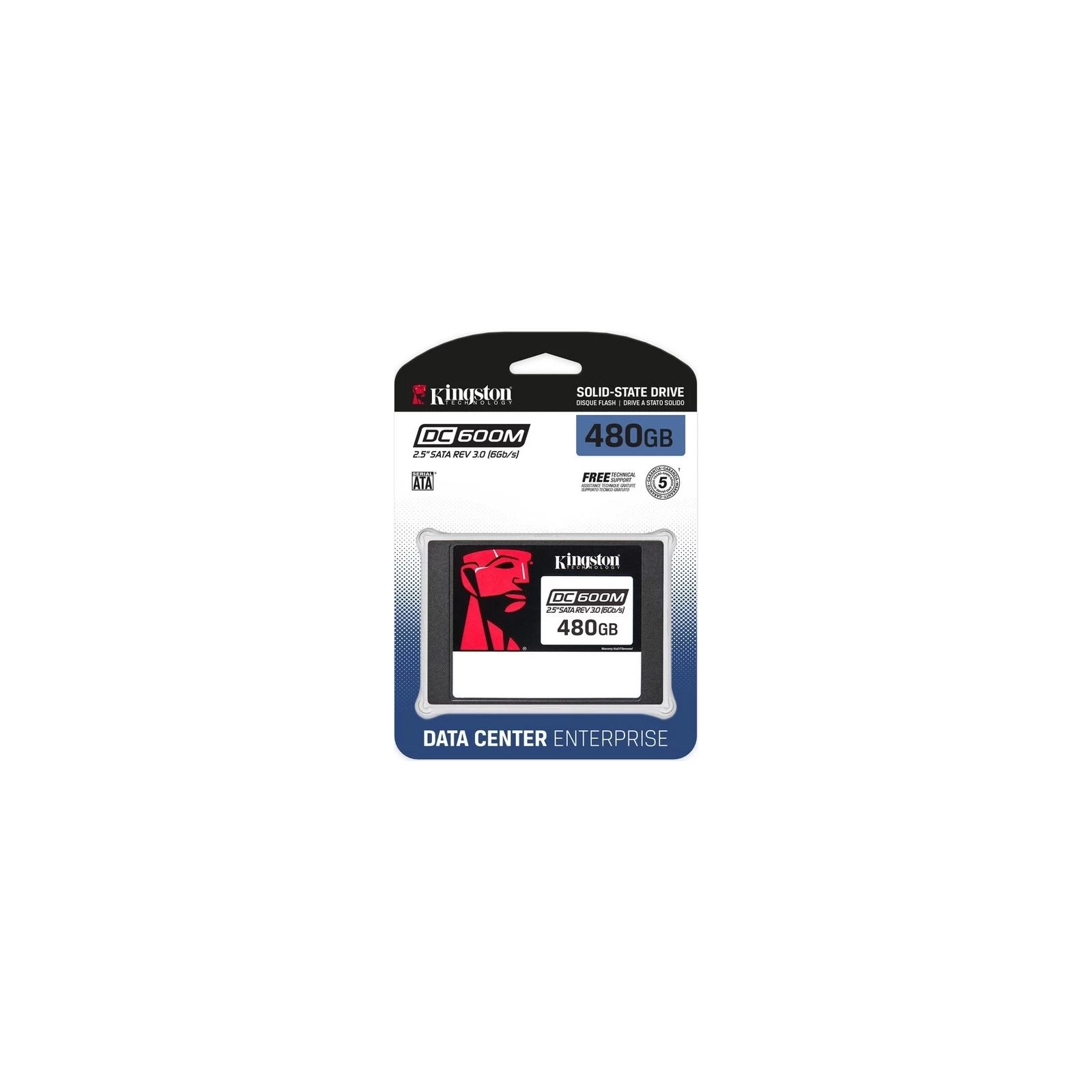 2.5 480GB Kingston (SEDC600M/480G) (UA) Тип накопичувача: внутрішній;