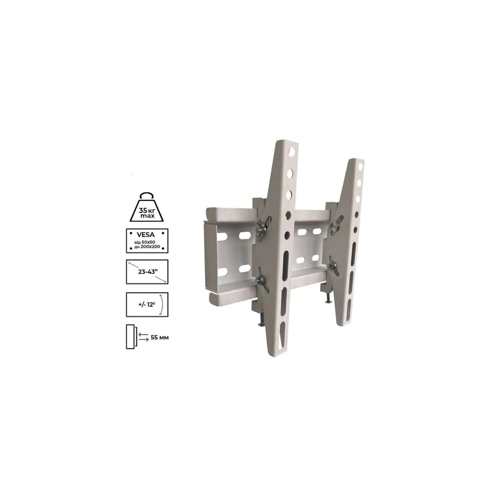 Charmount TV02T White (UA) Тип похилий