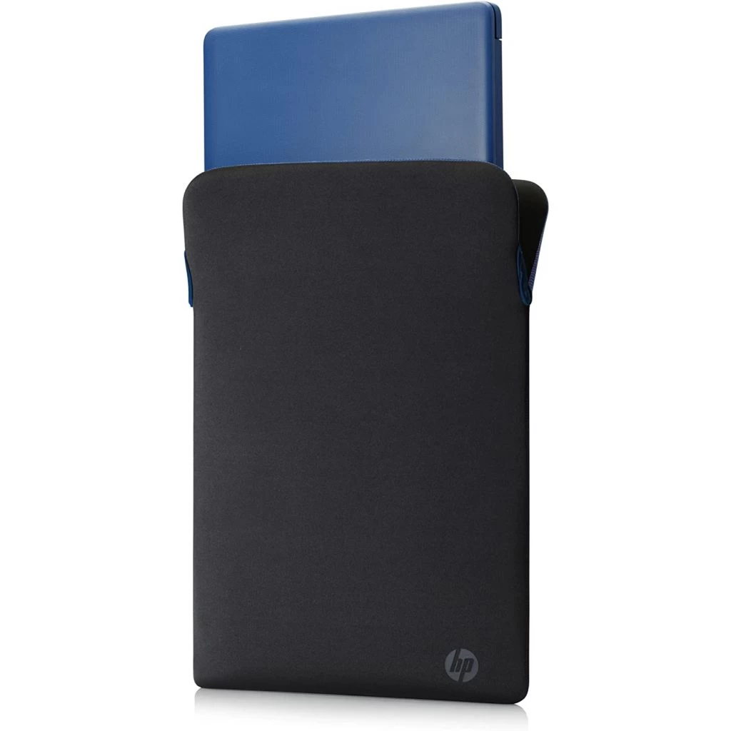 Чохол для ноутбука HP 15.6 Reversible Protective Black/Blue Laptop Sleeve (2F1X7AA) (UA) Рекомендований розмір ноутбука: