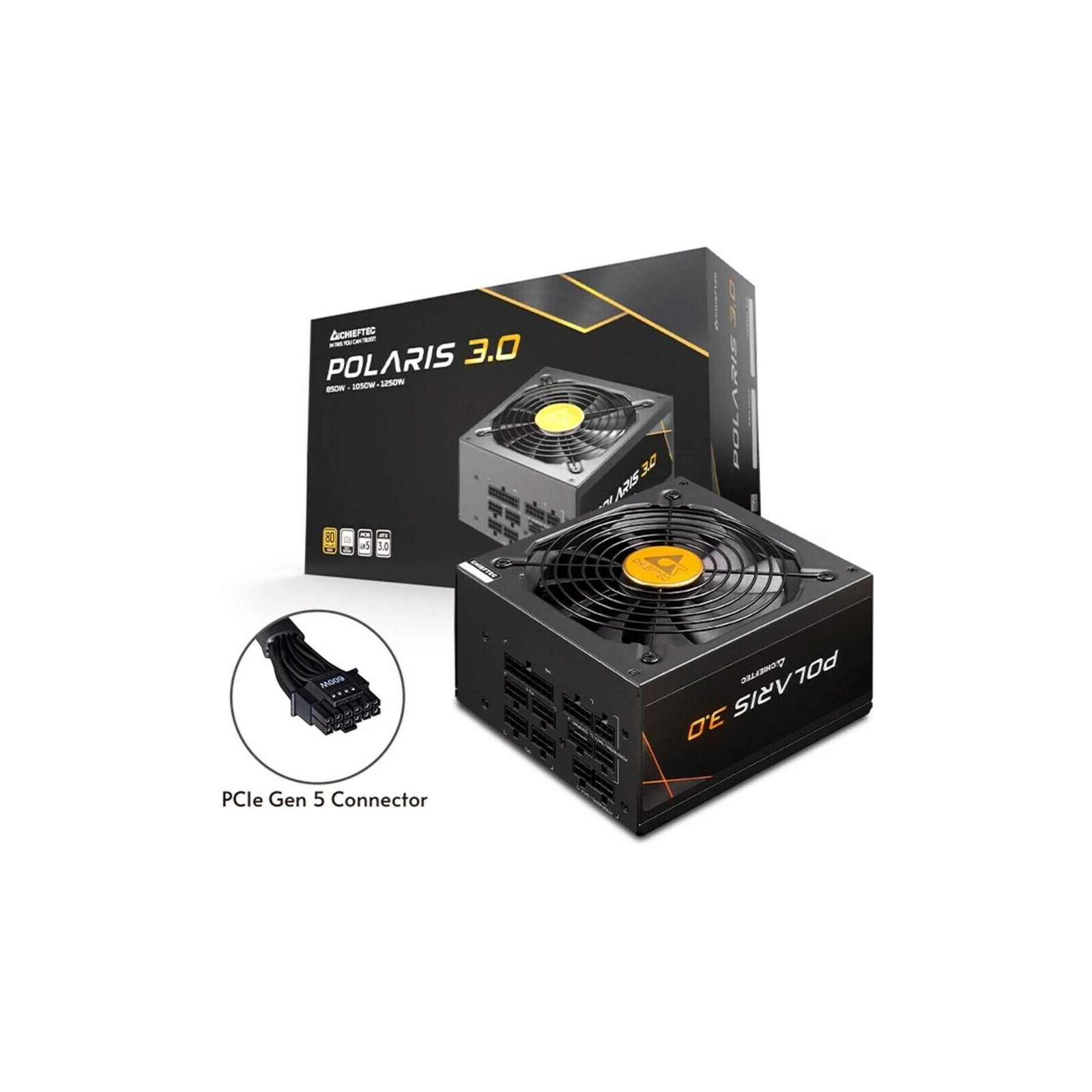 Chieftec 850W Polaris 3.0 (PPS-850FC-A3) (UA) Стандарт БП ATX 12V v3.0