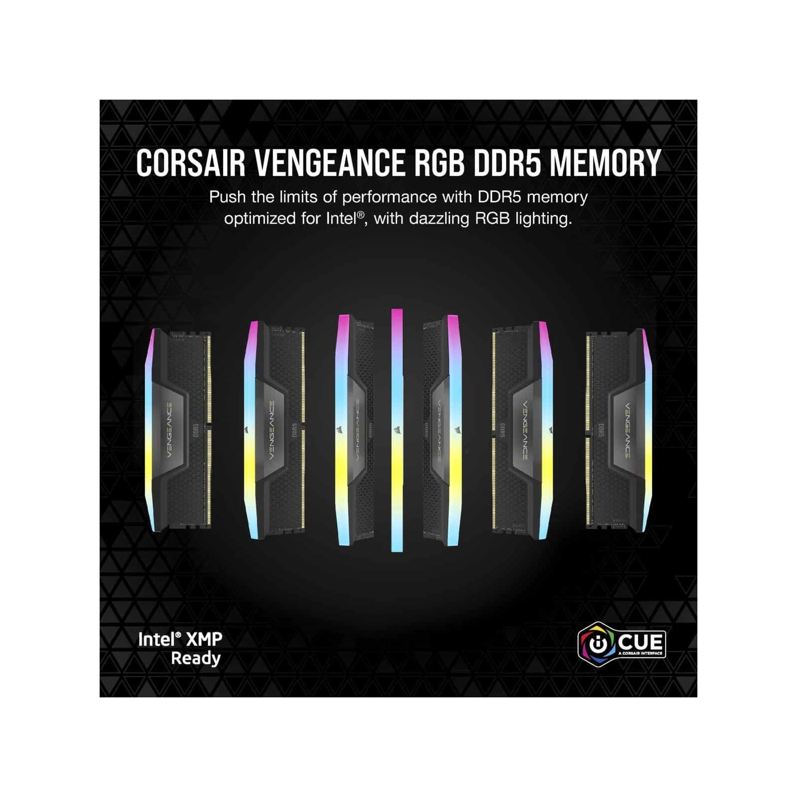 DDR5 32GB (2x16GB) 5200 MHz Vengeance RGB Corsair (CMH32GX5M2B5200C40) (UA) Количество модулей в наборе 2