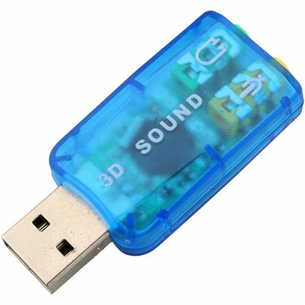 Dynamode USB 6(5.1) blue (USB-SOUNDCARD2.0 blue) (UA) Інтерфейс: USB; Кількість каналів: