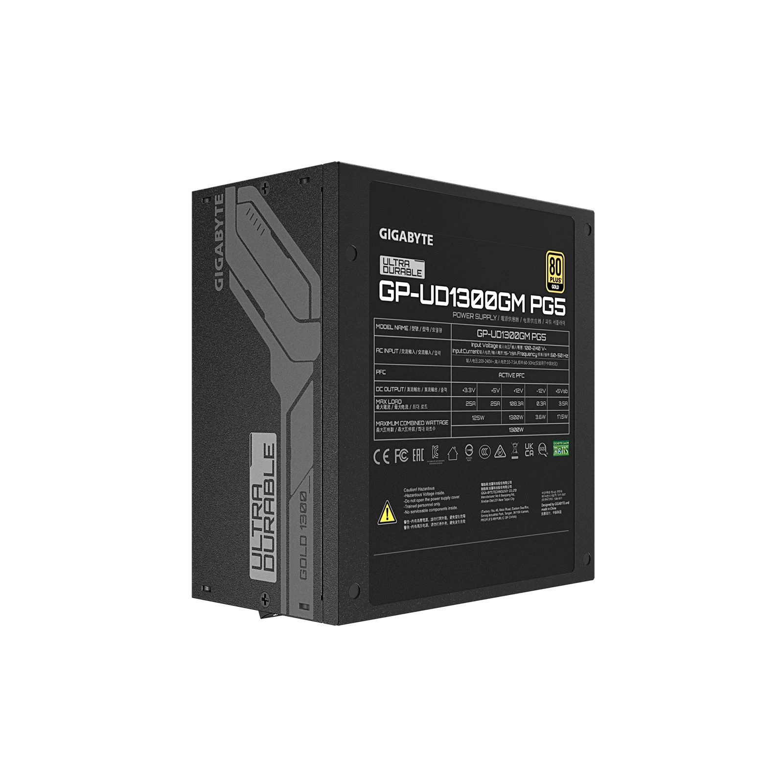 GIGABYTE 1300W (UD1300GM PG5) (UA) Потужність 1300 Вт