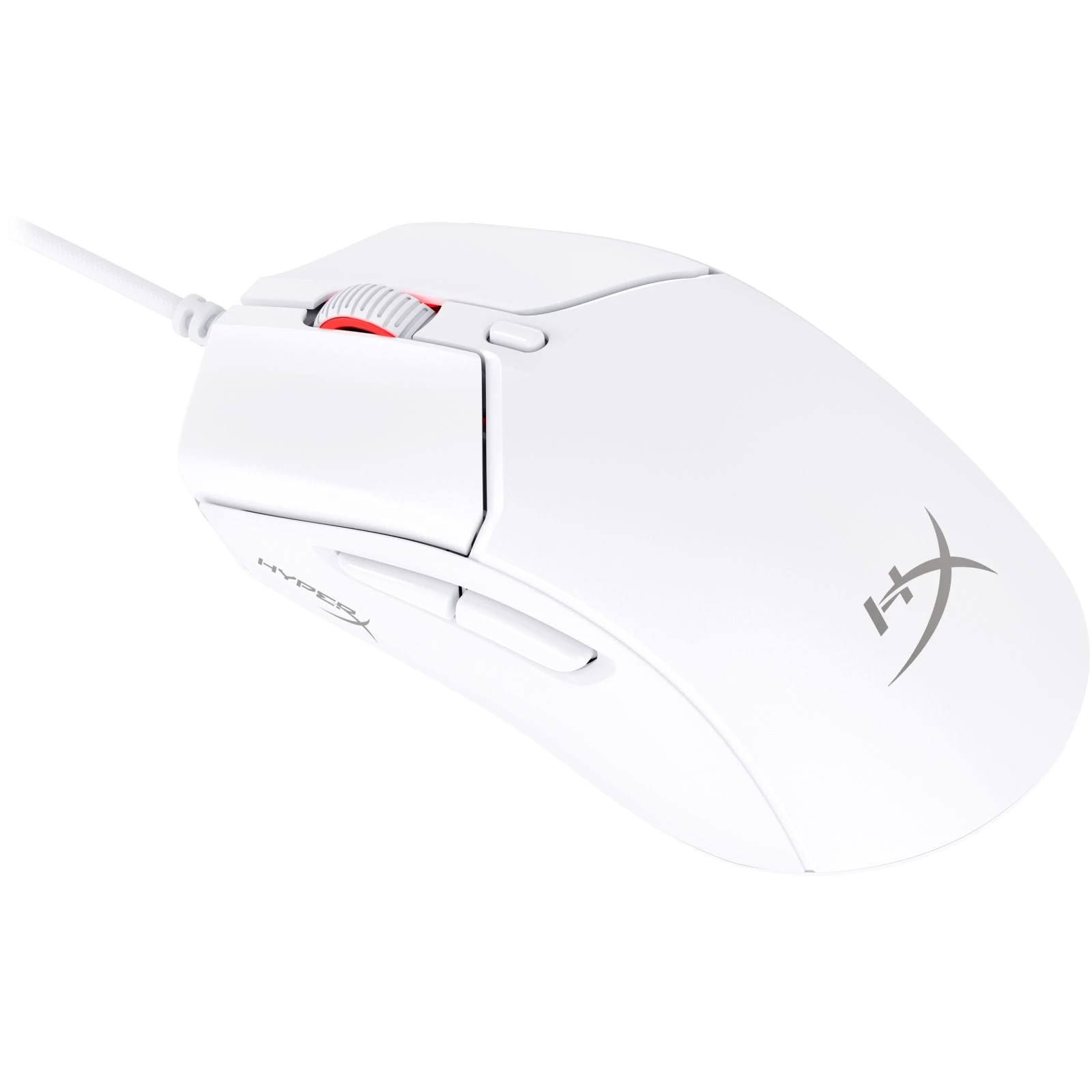 HyperX Pulsefire Haste 2 USB White (6N0A8AA) (UA) Розміри 124.2 х 66.8 х 38.2 мм