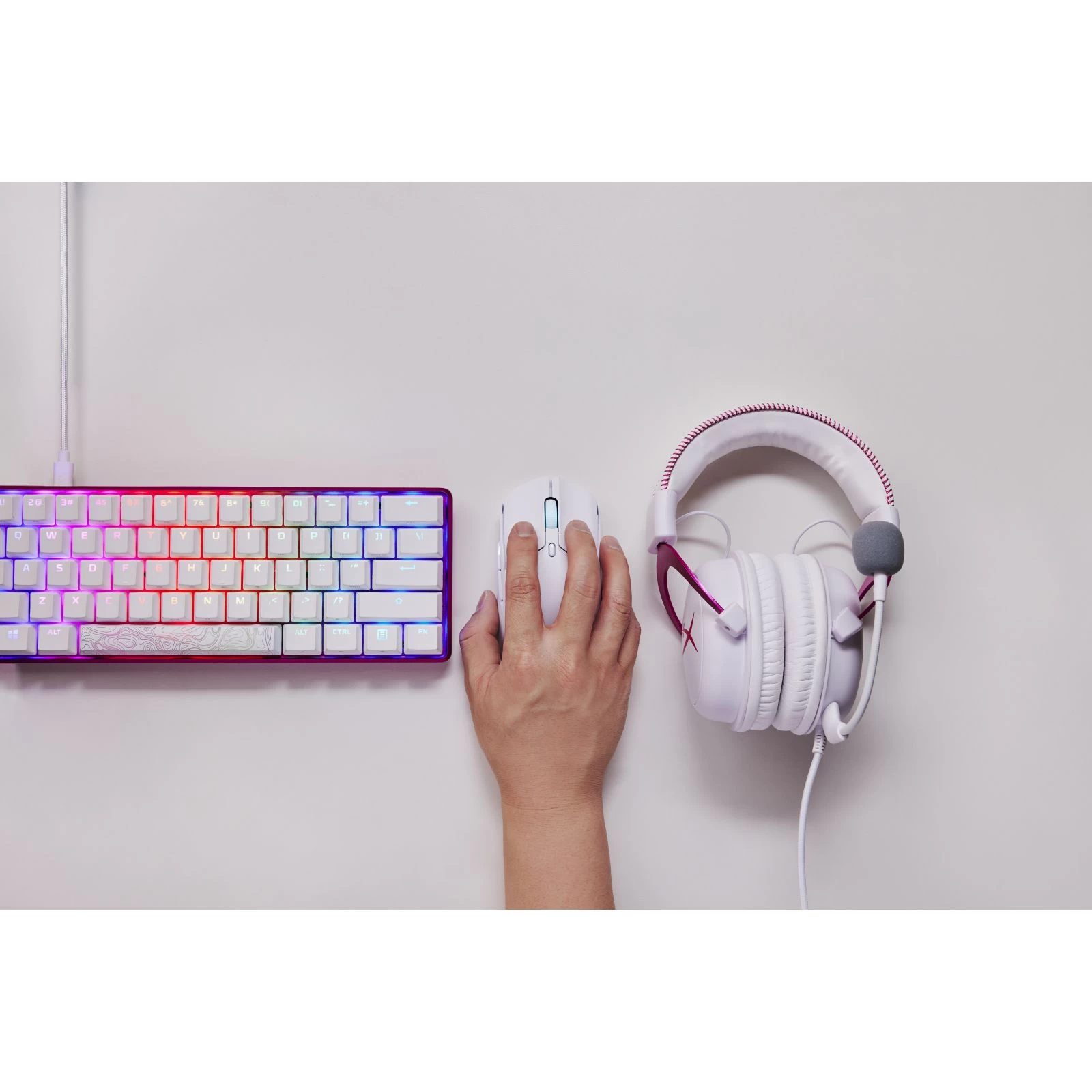 HyperX Pulsefire Haste 2 Wireless White (6N0A9AA) (UA) Тип: Геймерские; Назначение: для