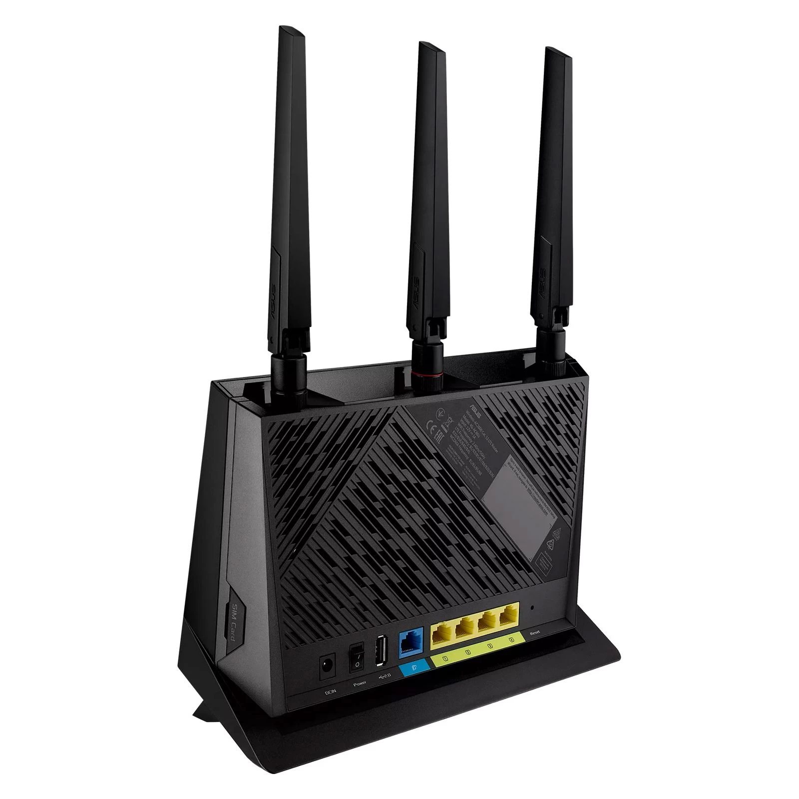 Маршрутизатор ASUS 4G-AC86U (90IG05R0-BM9100) (UA) Стандарт Wi-Fi 802.11 ac (до 1.73 Гбіт/с), a ( до 54 Мбіт/с), b (до 11 Мбіт/с), g (до 54 Мбіт/с), n (до 800 Мбіт/с)