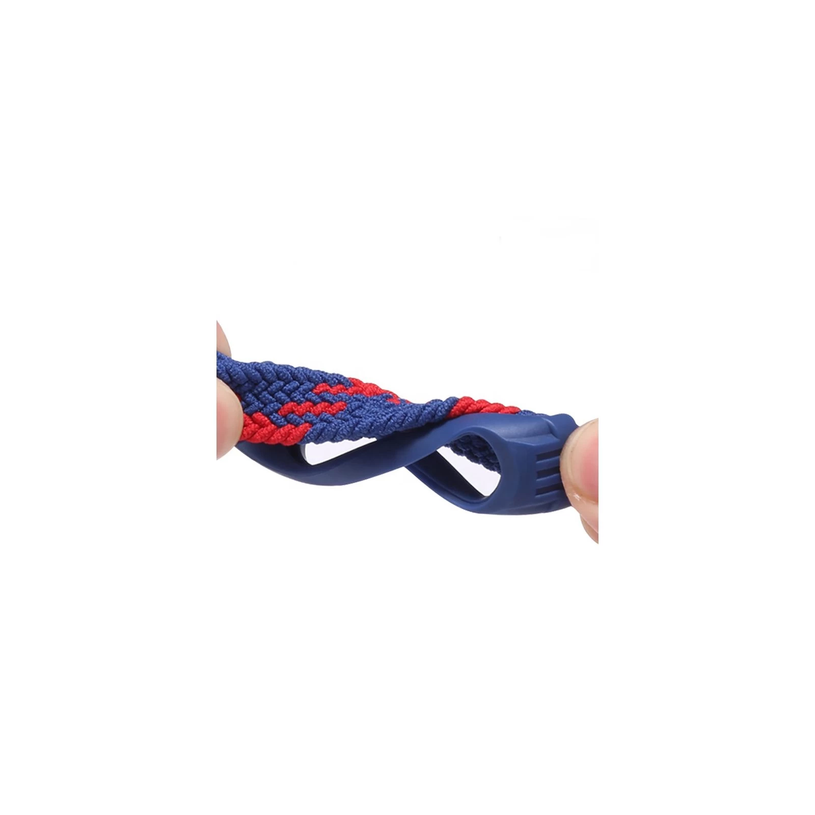 Ремінець для фітнес браслета BeCover Elastic Nylon Style для Xiaomi Mi Smart Band 5/6 (Size M) Red (706155) (UA) Колір червоний