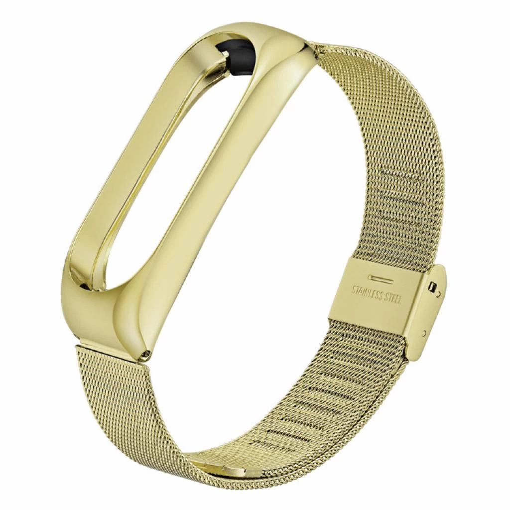 Ремінець для фітнес браслета BeCover Metal для Xiaomi Mi Smart Band 5 Rose Gold (705149) (UA)